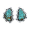 Native American Sterling Silver Turquoise Post Earrings AX128148